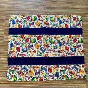 Laurel Burch Cat Print Quilting Cotton Pieced Fabric with Finished Edges